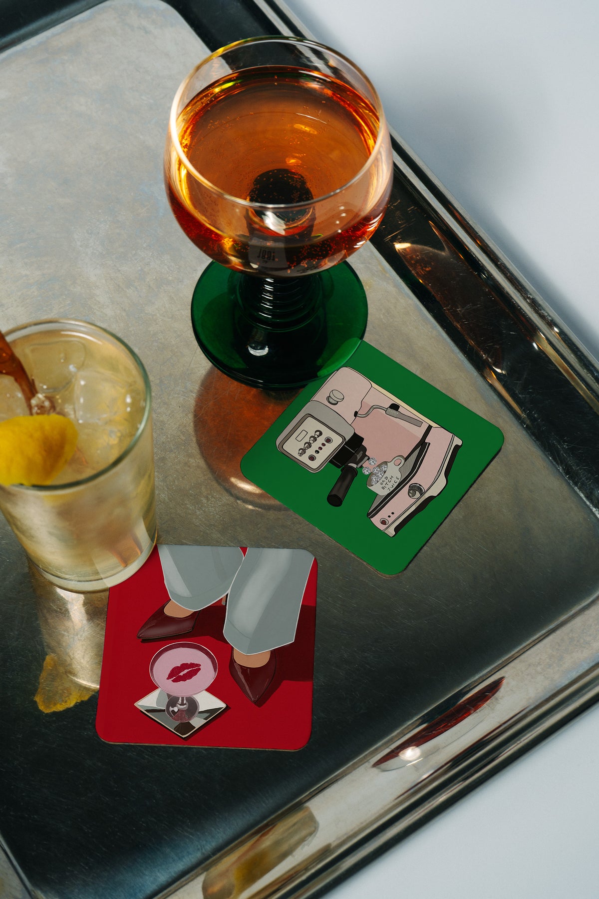 Retro Coffee Machine Coaster