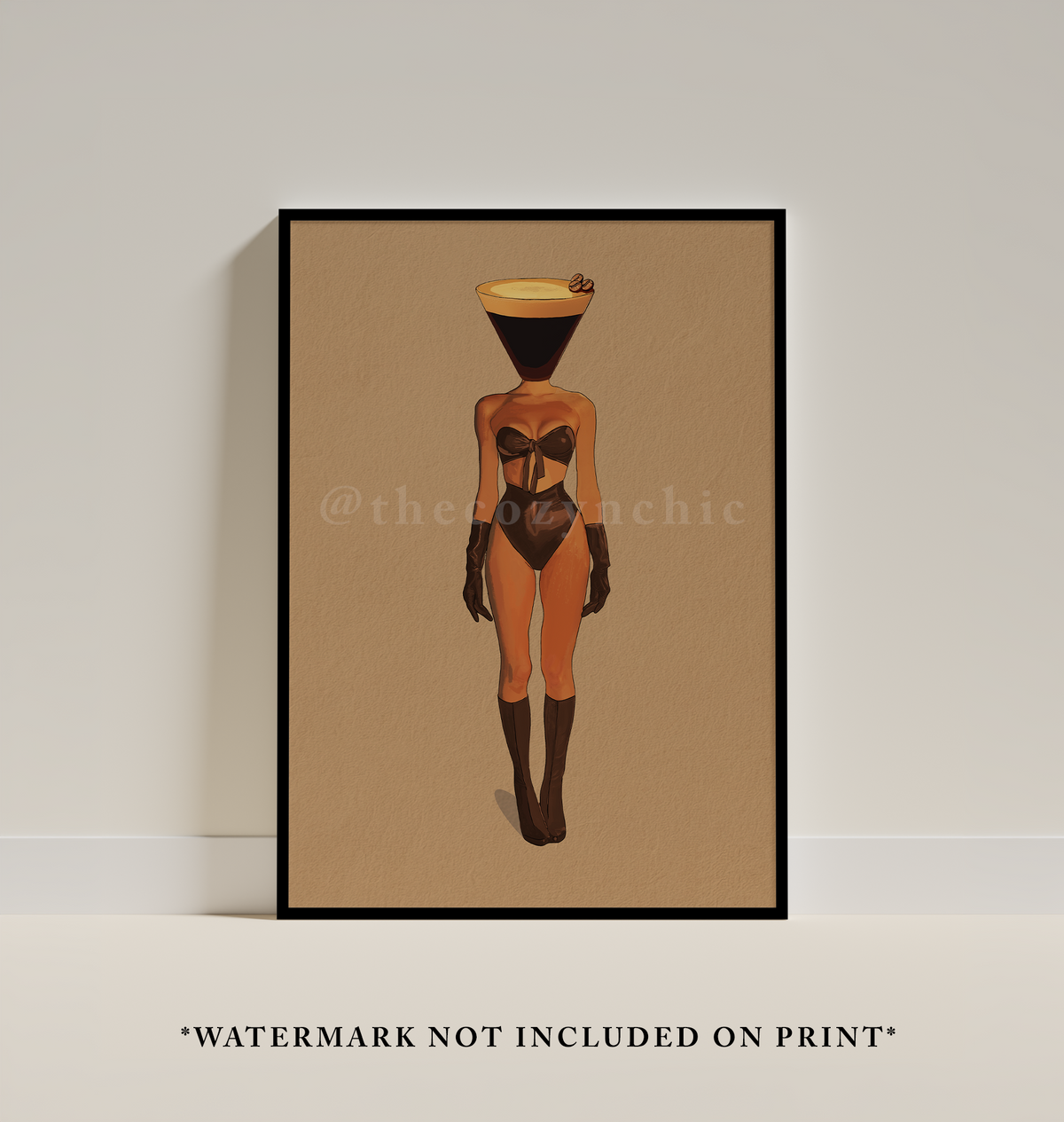 Espresso Martini Lady Print