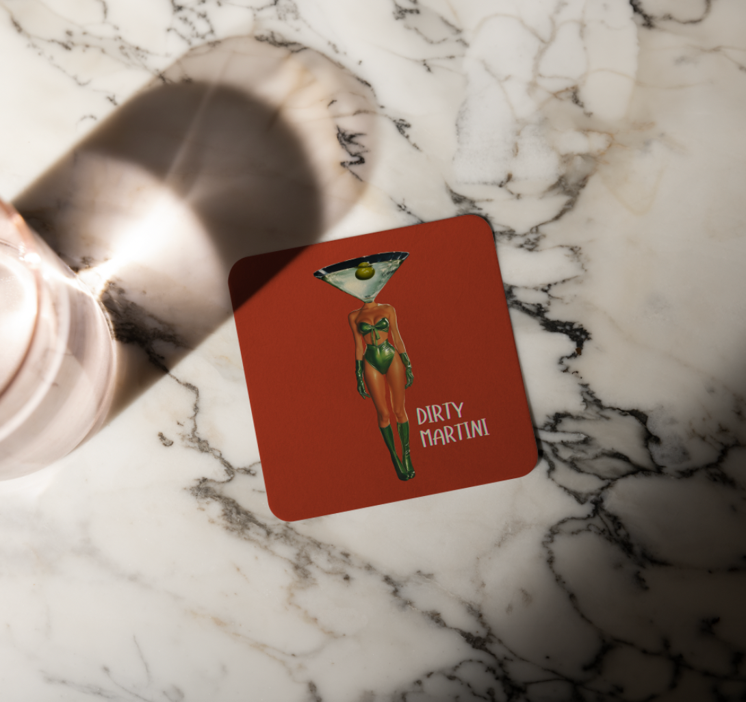 Dirty Martini Coaster