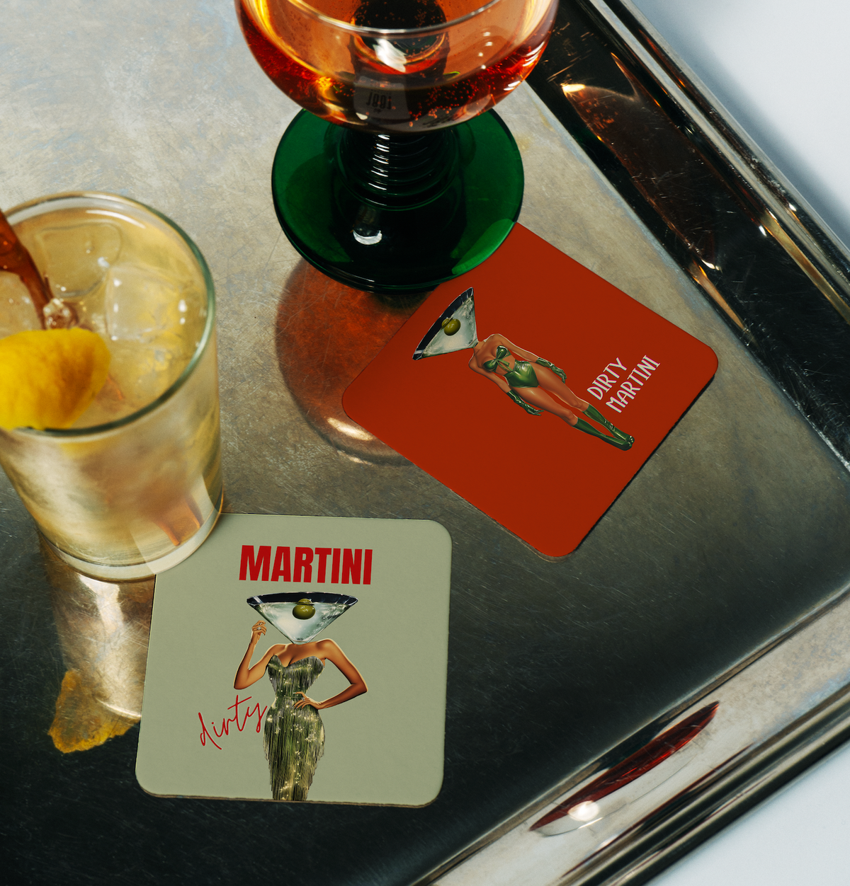 Martini Coaster