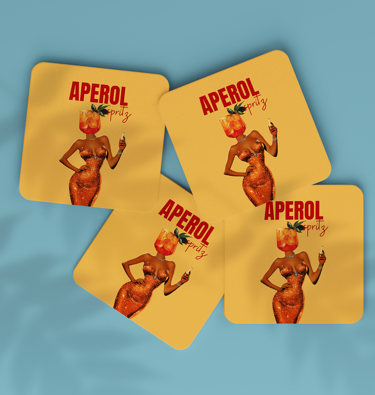 Aperol Spritz Coaster