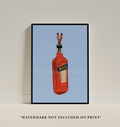 Aperol Spritz Cocktail Art Print: Retro Bar Cart Decor (Copy)