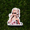 Surreal Funny Sticker, Retro Journal Supplies, Vintage Planner Stickers - Design 23