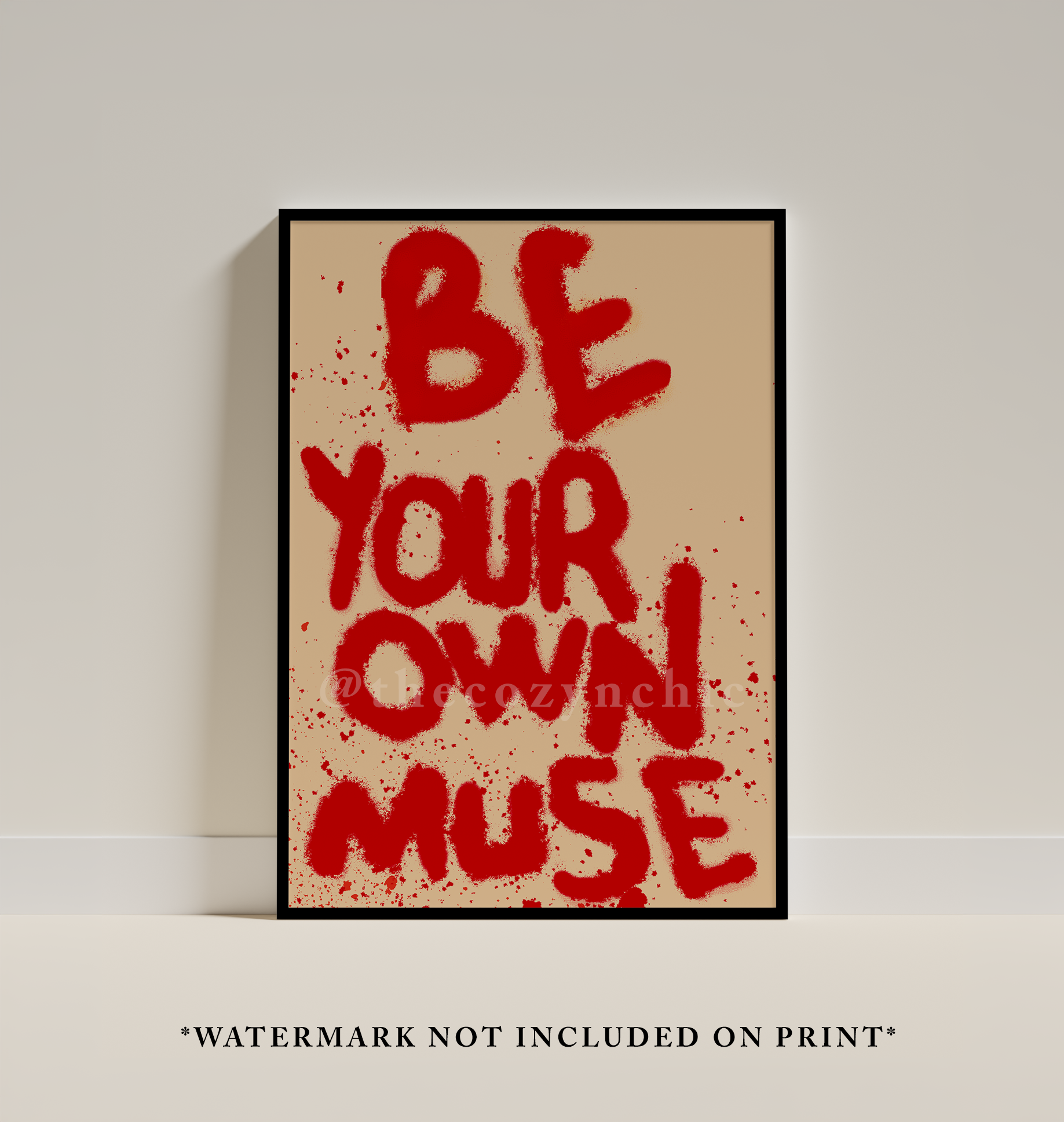Be Your Own Muse Wall Art: Trendy Dorm Decor
