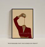 Coffee Woman Print