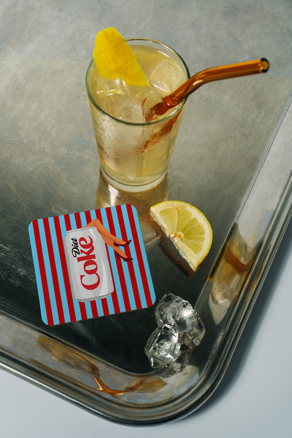 Diet Soda Coaster with Leg