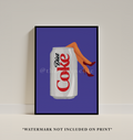 Retro Diet Coke with Leg