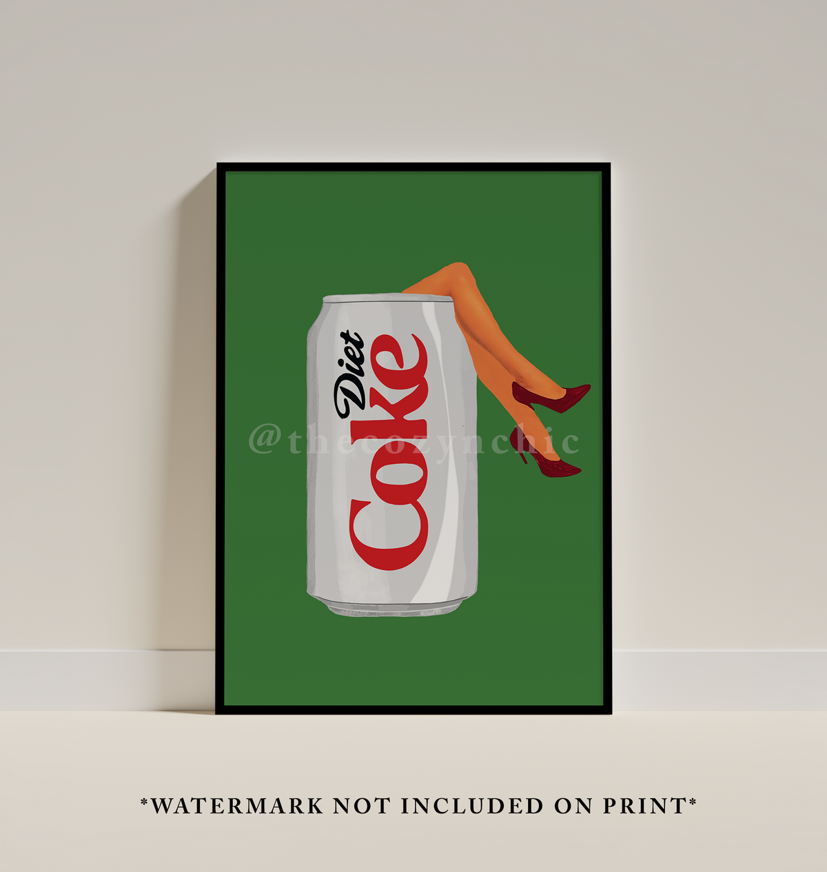 Retro Diet Coke with Leg