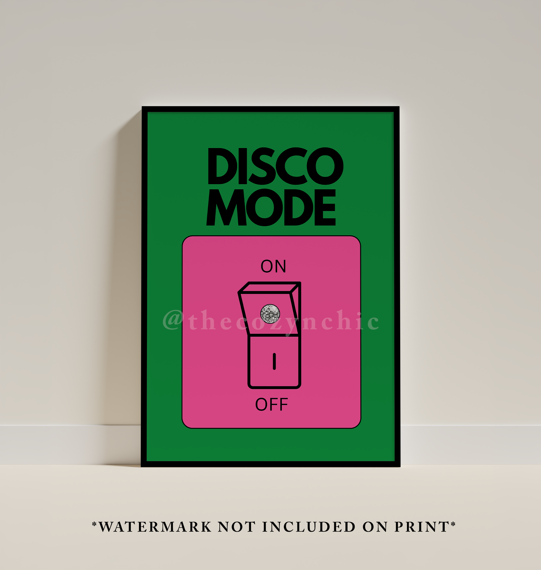 Retro Disco Print: Funky Vintage Poster