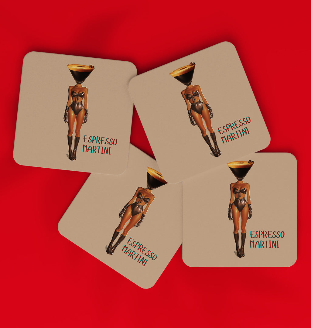 Espresso Martini Lady Coaster
