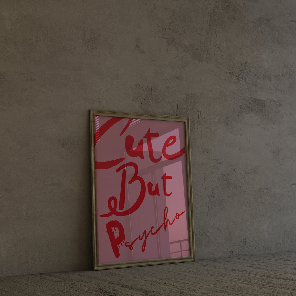 But Psycho Pink Print, Girly Dorm Decor image 9