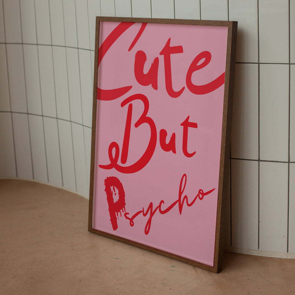 But Psycho Pink Print, Girly Dorm Decor image 10