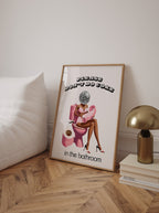 Disco Bathroom Art Print: Girly Hot Pink Dorm Decor image 9