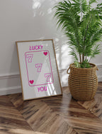 777 Angel Number Print: Lucky Playing Card Wall Art image 3