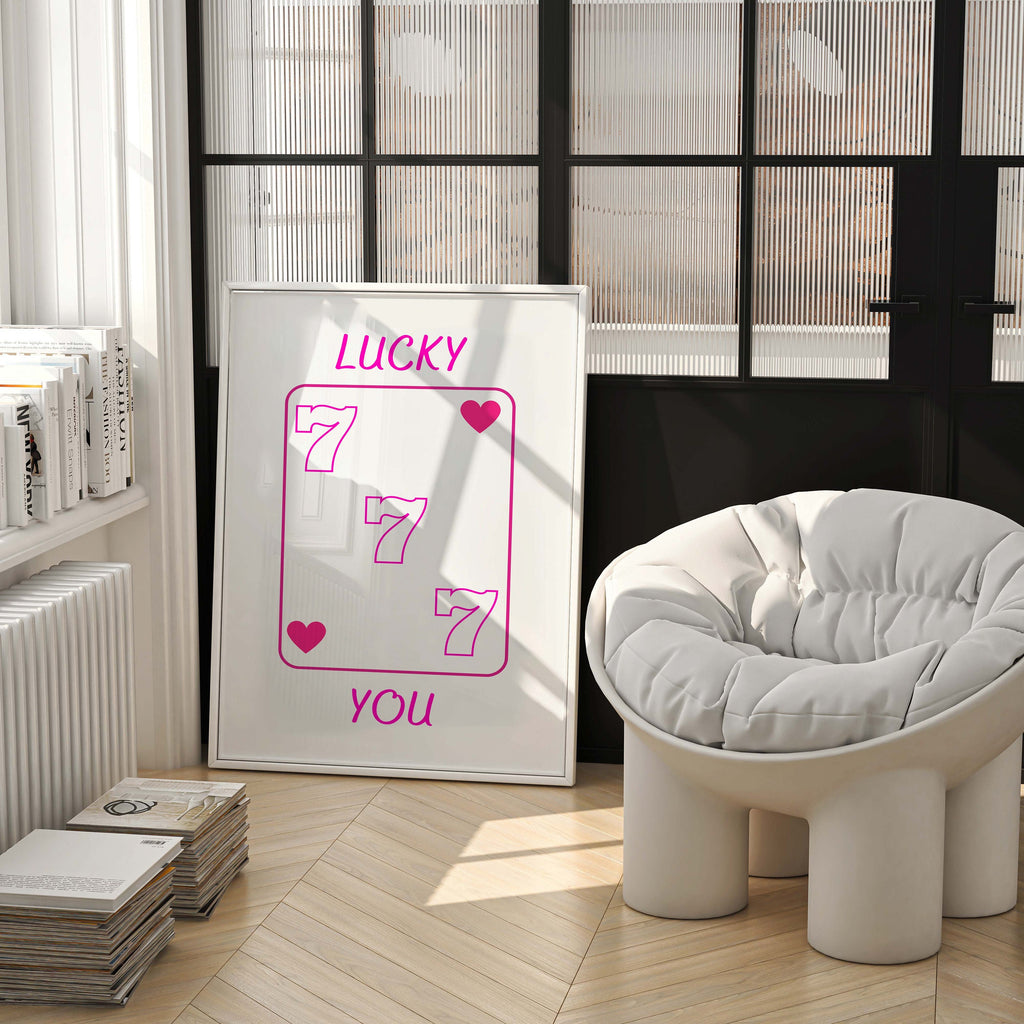 777 Angel Number Print: Lucky Playing Card Wall Art image 5