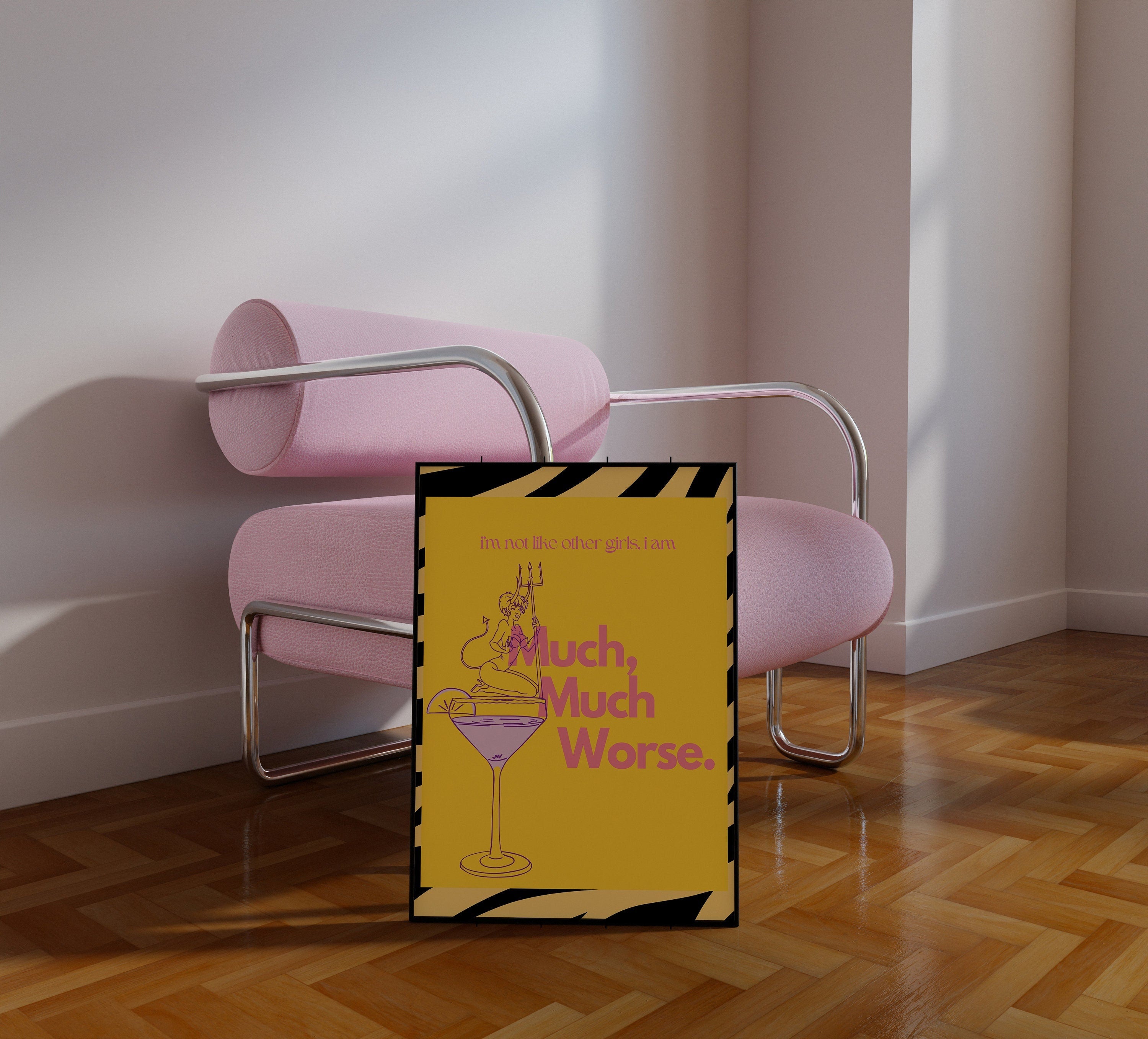 Worse Than Other Girls Print: Eclectic Dopamine Decor - 5x7