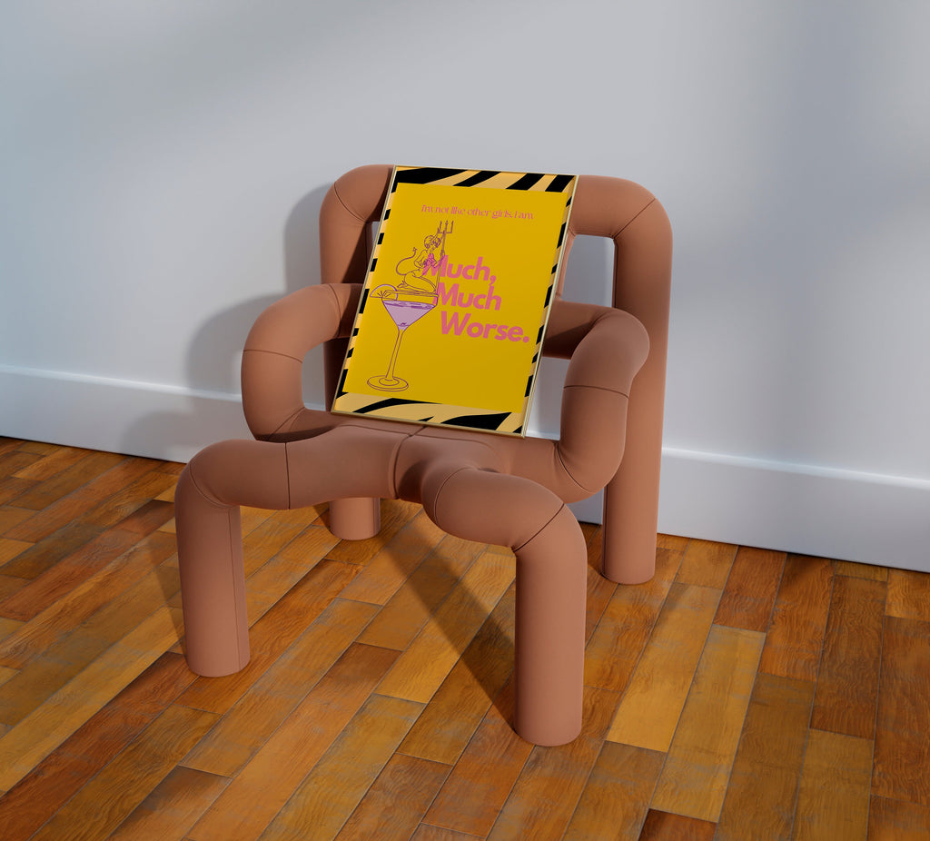 Worse Than Other Girls Print: Eclectic Dopamine Decor image 3