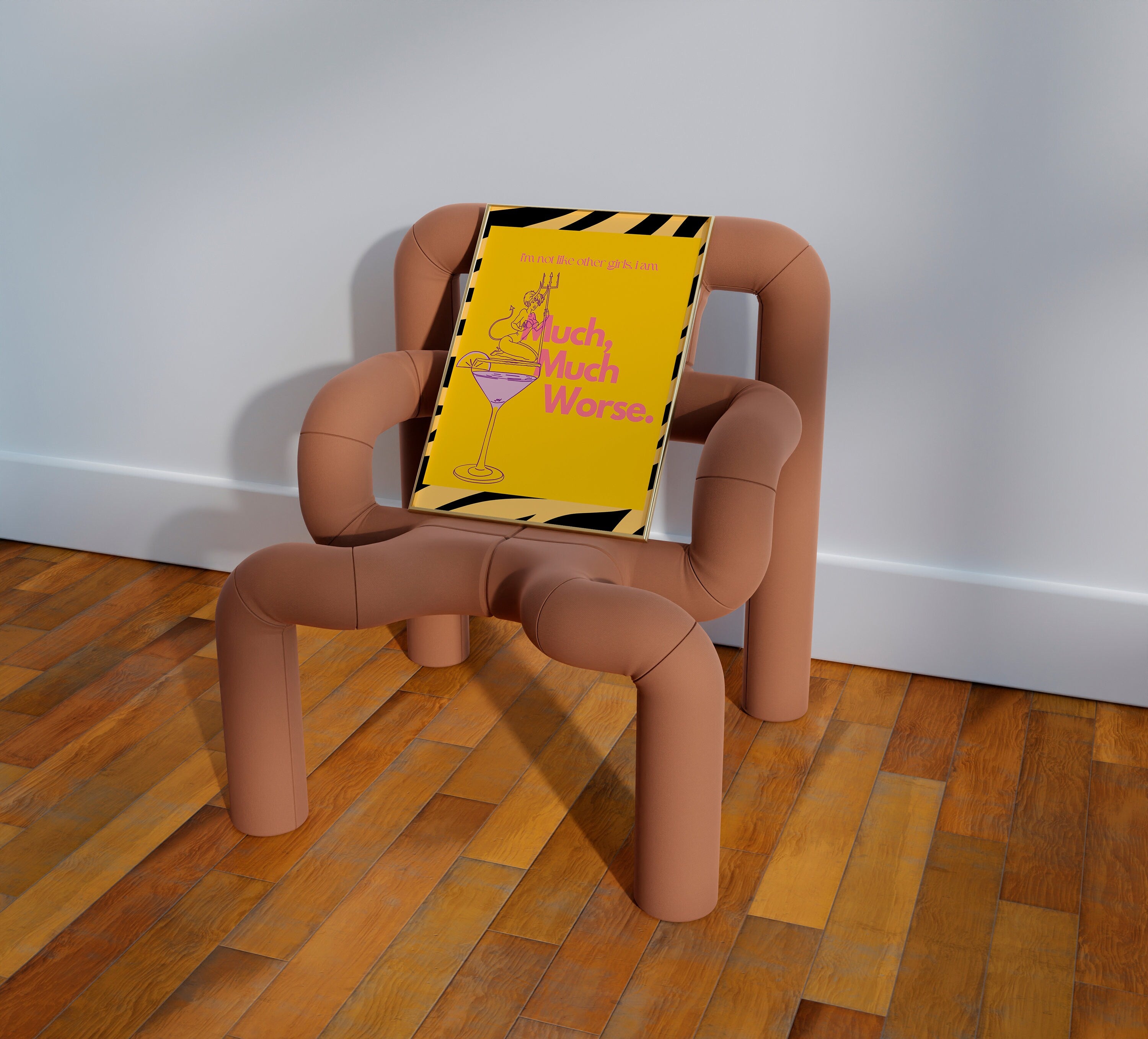 Worse Than Other Girls Print: Eclectic Dopamine Decor image 3