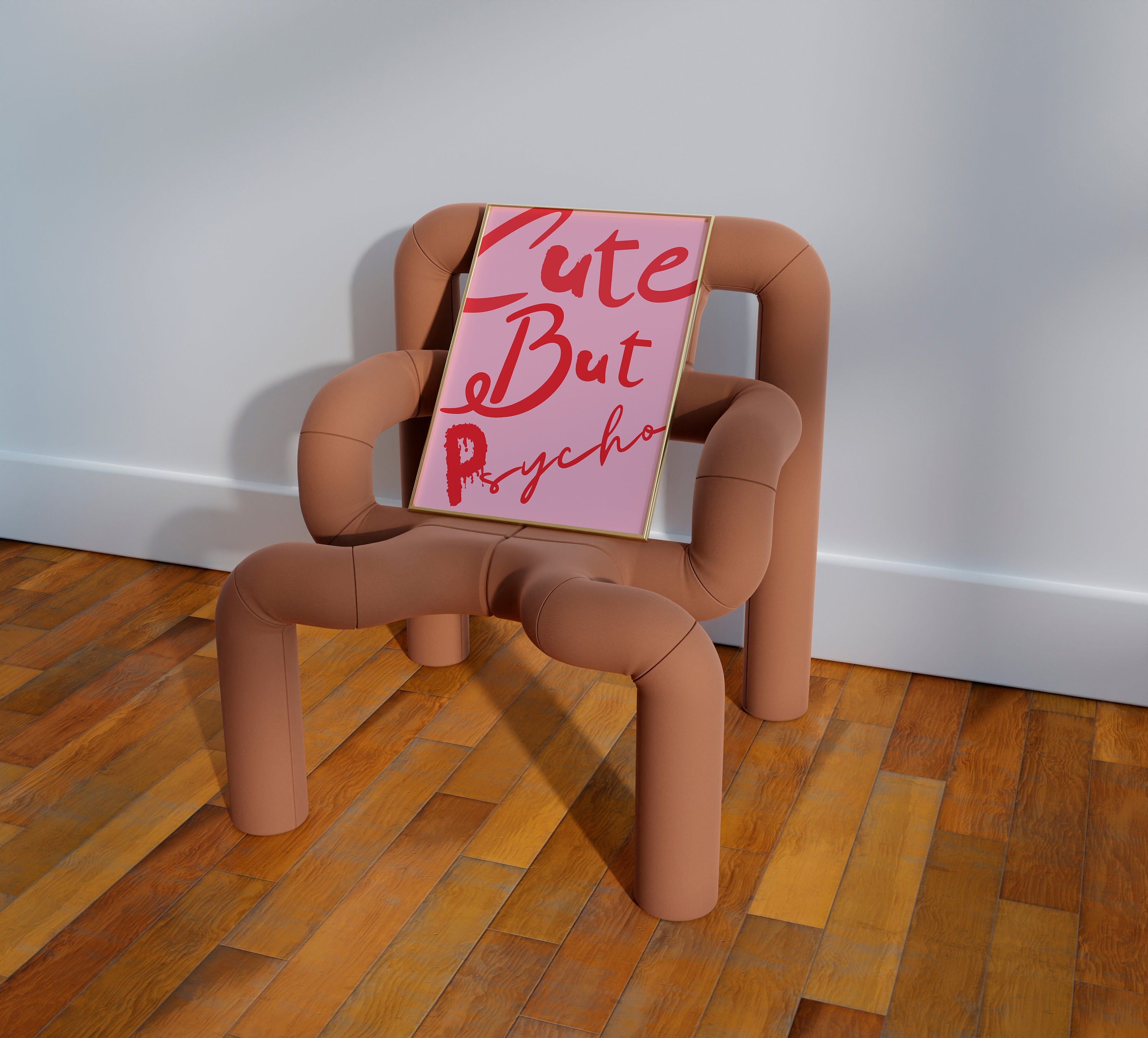But Psycho Pink Print, Girly Dorm Decor image 3