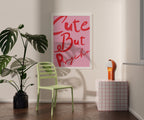 But Psycho Pink Print, Girly Dorm Decor image 5