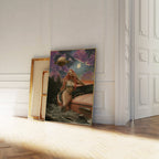 Surreal Mermaid Art Print: Cosmic Ocean, Sci-Fi Home Decor image 6
