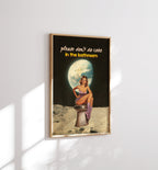 Retro Bathroom Art Print: Surreal Moon, Pin-Up Poster image 8