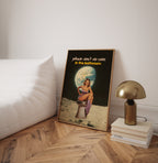 Retro Bathroom Art Print: Surreal Moon, Pin-Up Poster image 6