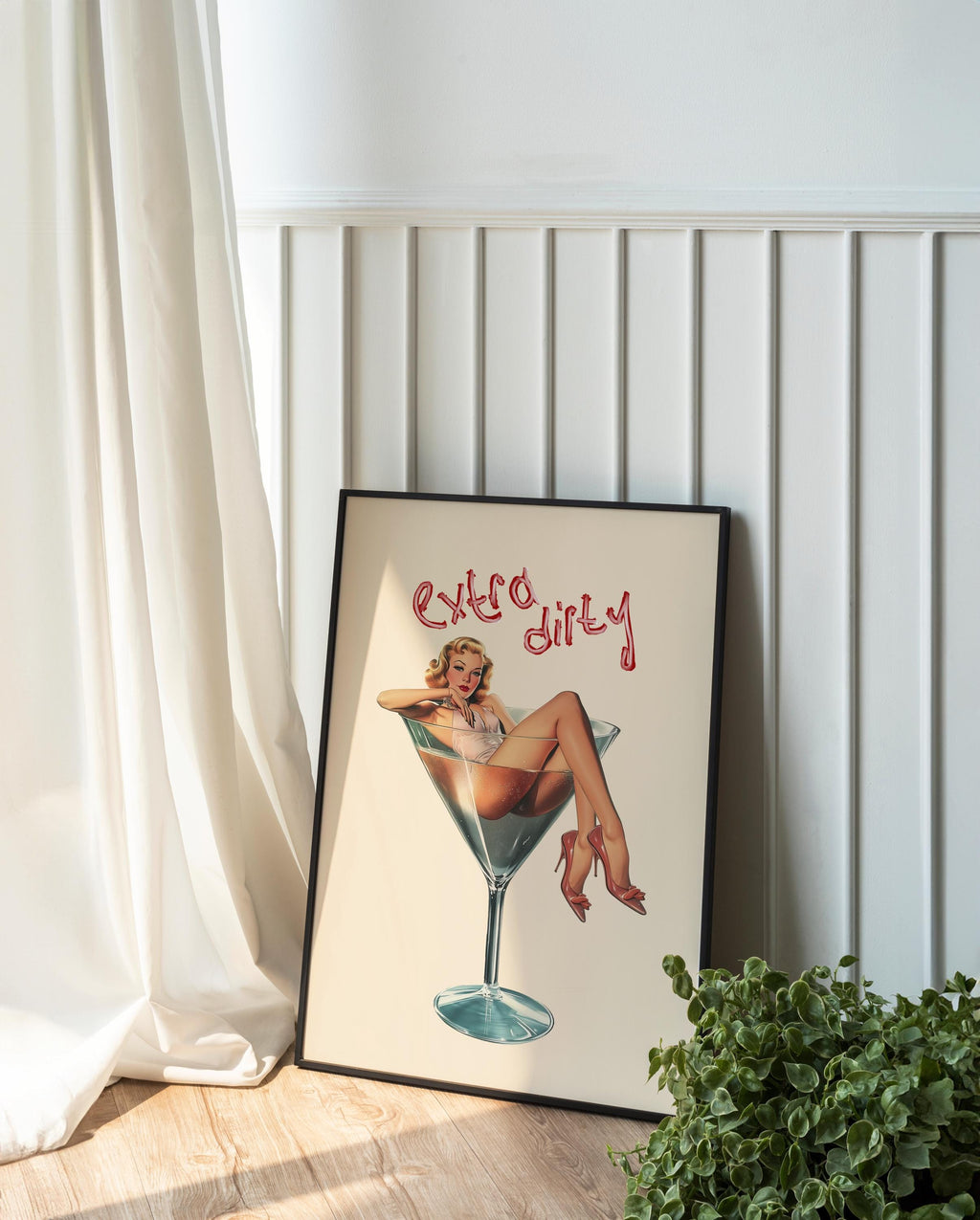Dirty Martini Art Print: Bar Cart Decor, Cocktail Poster image 3