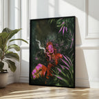 Surreal Vintage Cannabis Poster, Retro Futuristic Art Print image 8