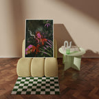 Surreal Vintage Cannabis Poster, Retro Futuristic Art Print image 4
