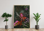Surreal Vintage Cannabis Poster, Retro Futuristic Art Print image 6