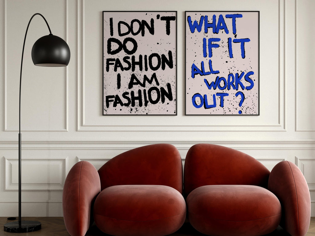 Retro Typography Print Set: Dopamine Decor, Trendy Wall Art image 4