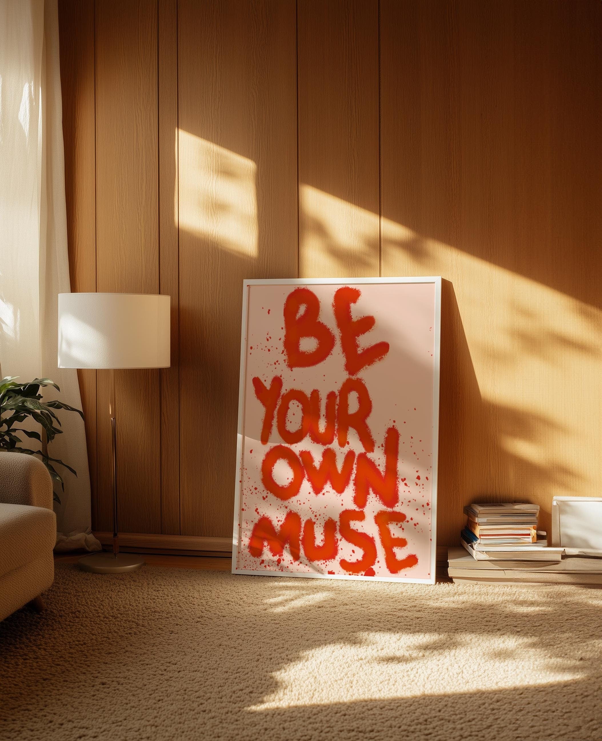 Be Your Own Muse Wall Art: Trendy Dorm Decor - 5x7