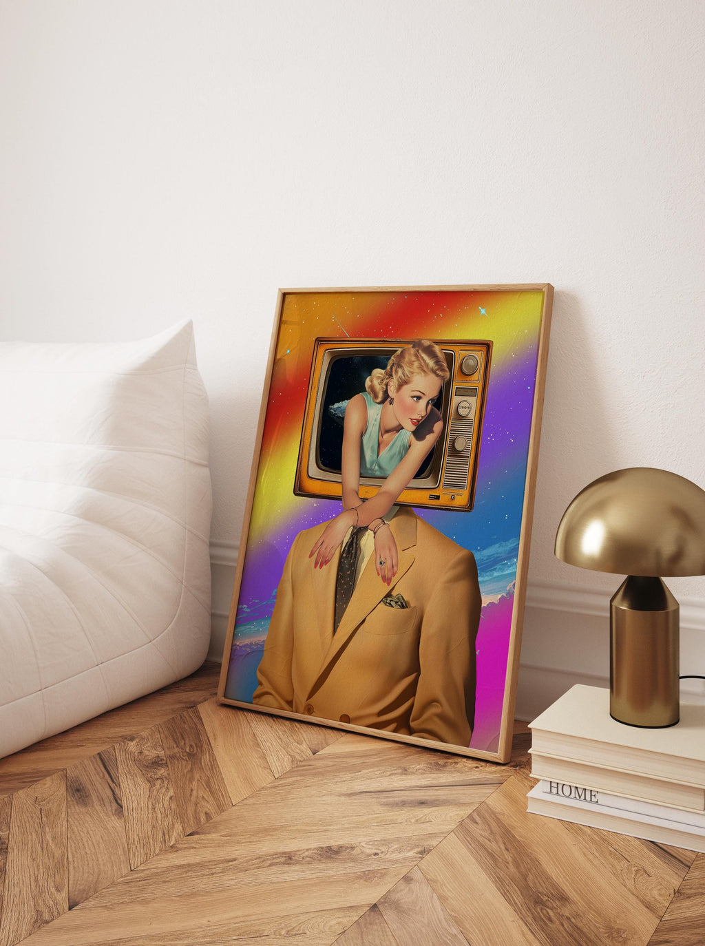 Retro Surreal Art Print: Psychedelic Cosmic Collage image 4