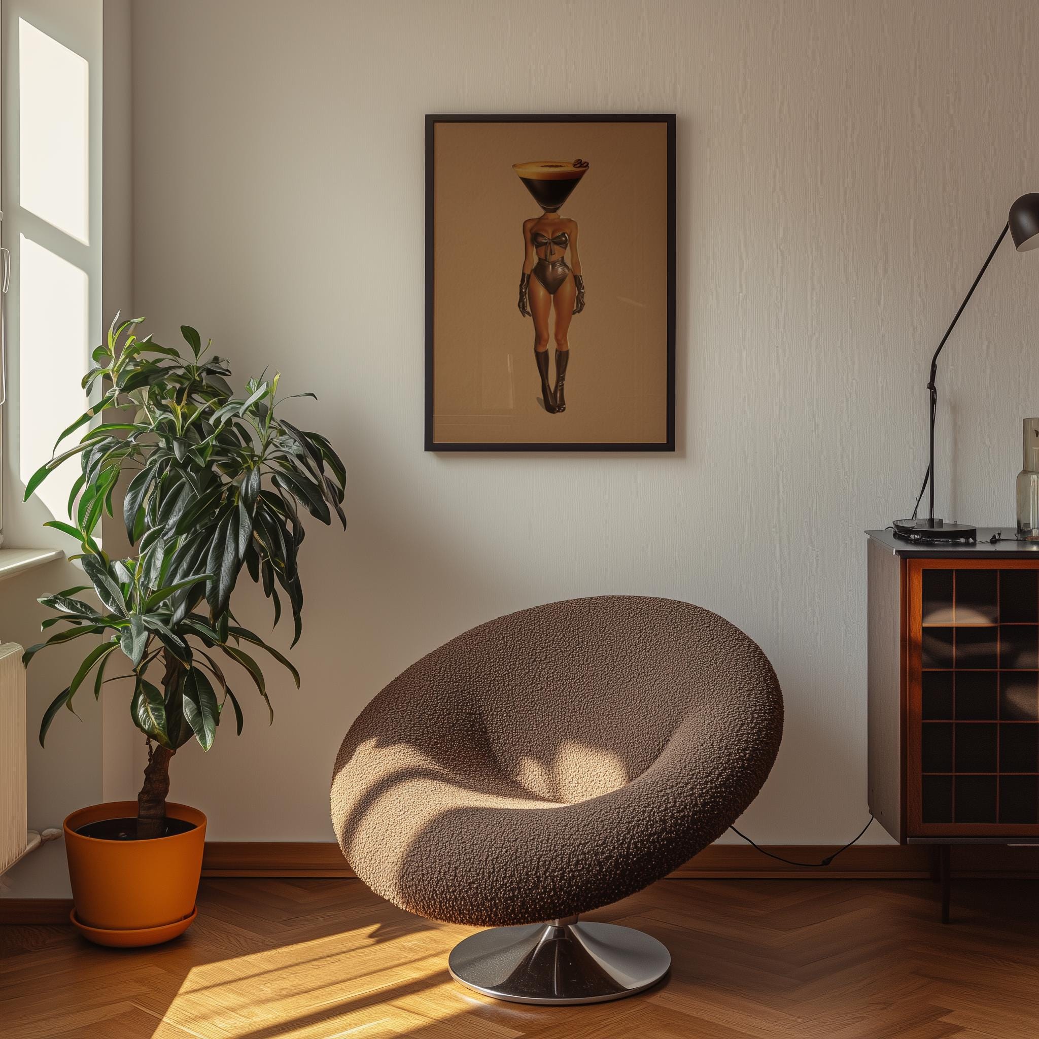 Espresso Martini Cocktail Art Print: Retro Bar Cart Decor image 5