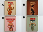 Cocktail Art Prints & Stickers: Martini, Espresso Martini, Retro Bar Decor image 3