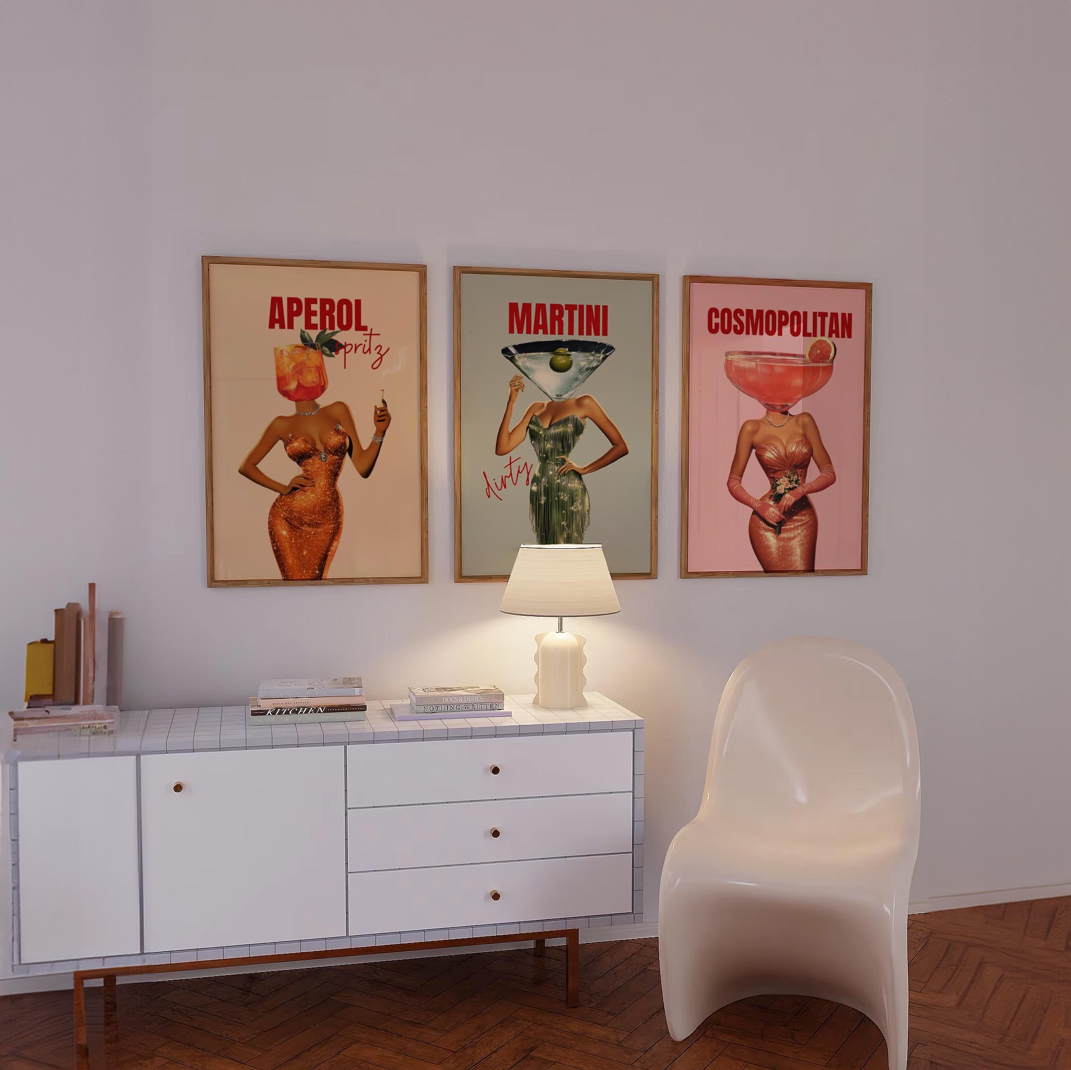 Cocktail Art Prints & Stickers: Martini, Espresso Martini, Retro Bar Decor image 9 - Design 18