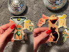 Funny Sticker Pack, Junk Journal supplies, Waterproof Vinyl Cocktail Stickers image 7 - Design 27