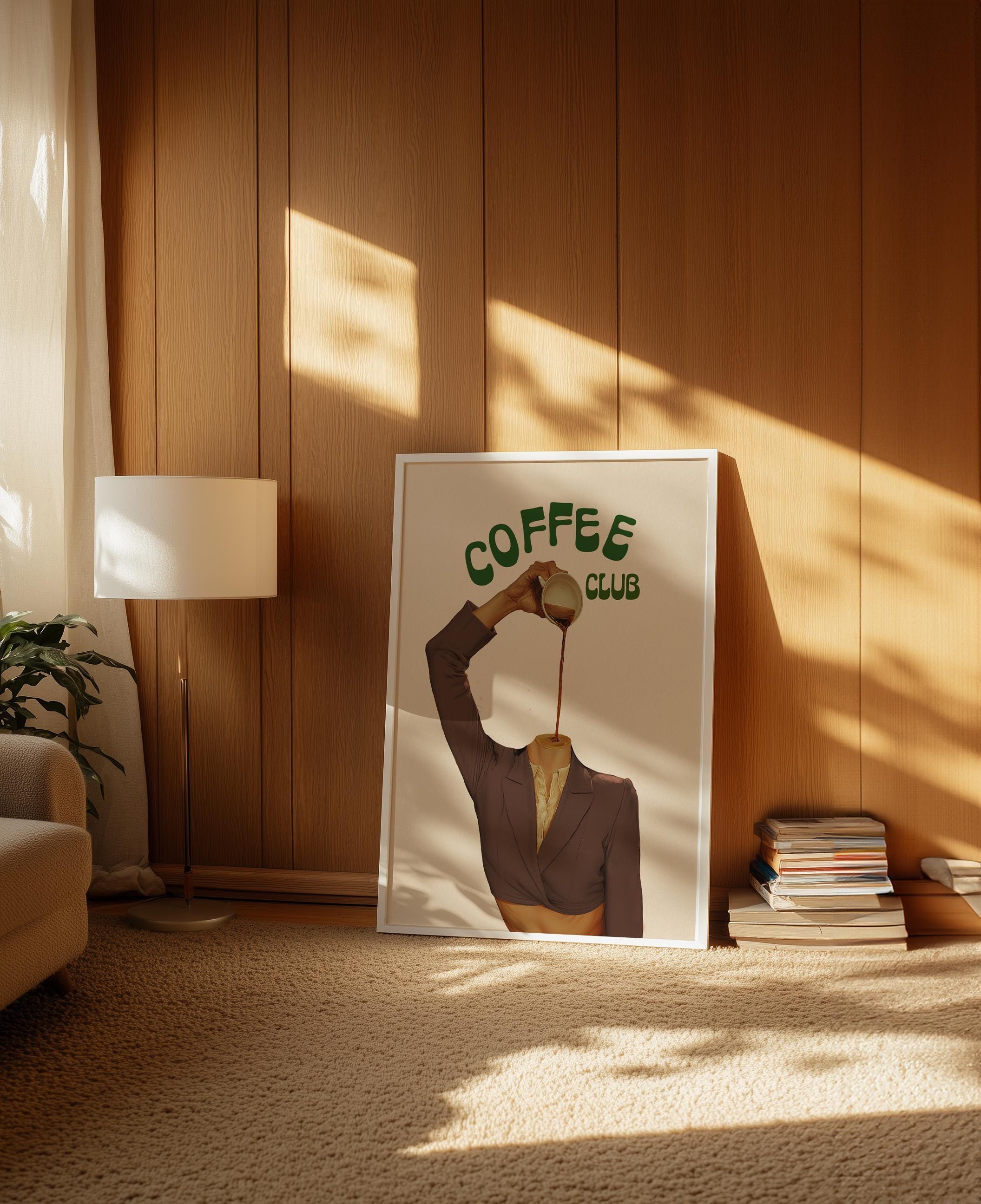 Coffee Club Poster: Retro Espresso Kitchen Print image 2