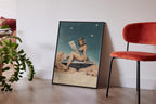 Psychedelic UFO Poster: Retro Alien Abduction Surreal Art Print image 6