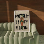 Dirty Martini Newspaper Art Print: Retro Cocktail Bar Cart Decor - 5x7