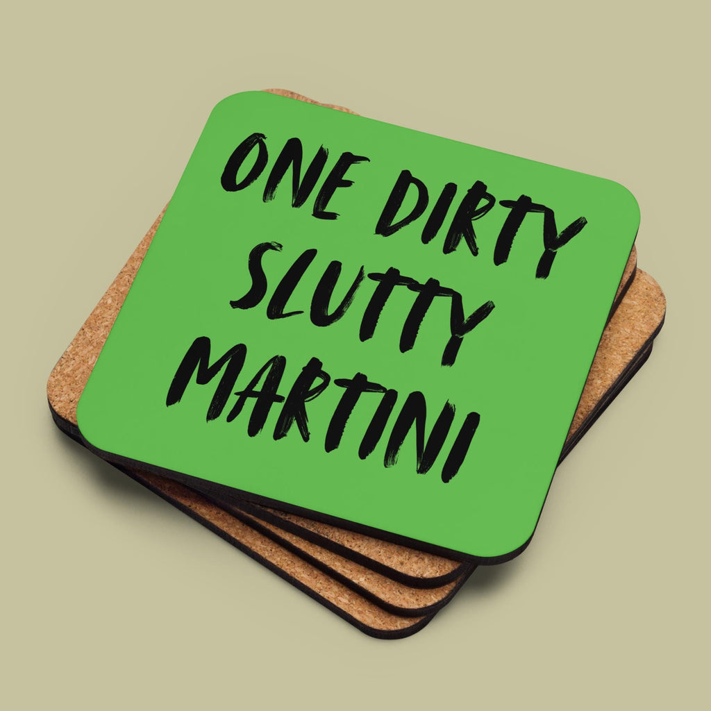 Funky Set of Cocktail Coasters, Trendy Bar Cart Decor, Dirty Martini Coasters, Espresso Martini Art image 6 - Design 06