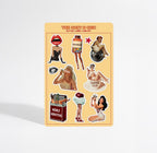 Surreal Art Vinyl Sticker Sheet, Vintage Retro Laptop Stickers, Kindle Sticker (4x6 in) image 2 - Design 05