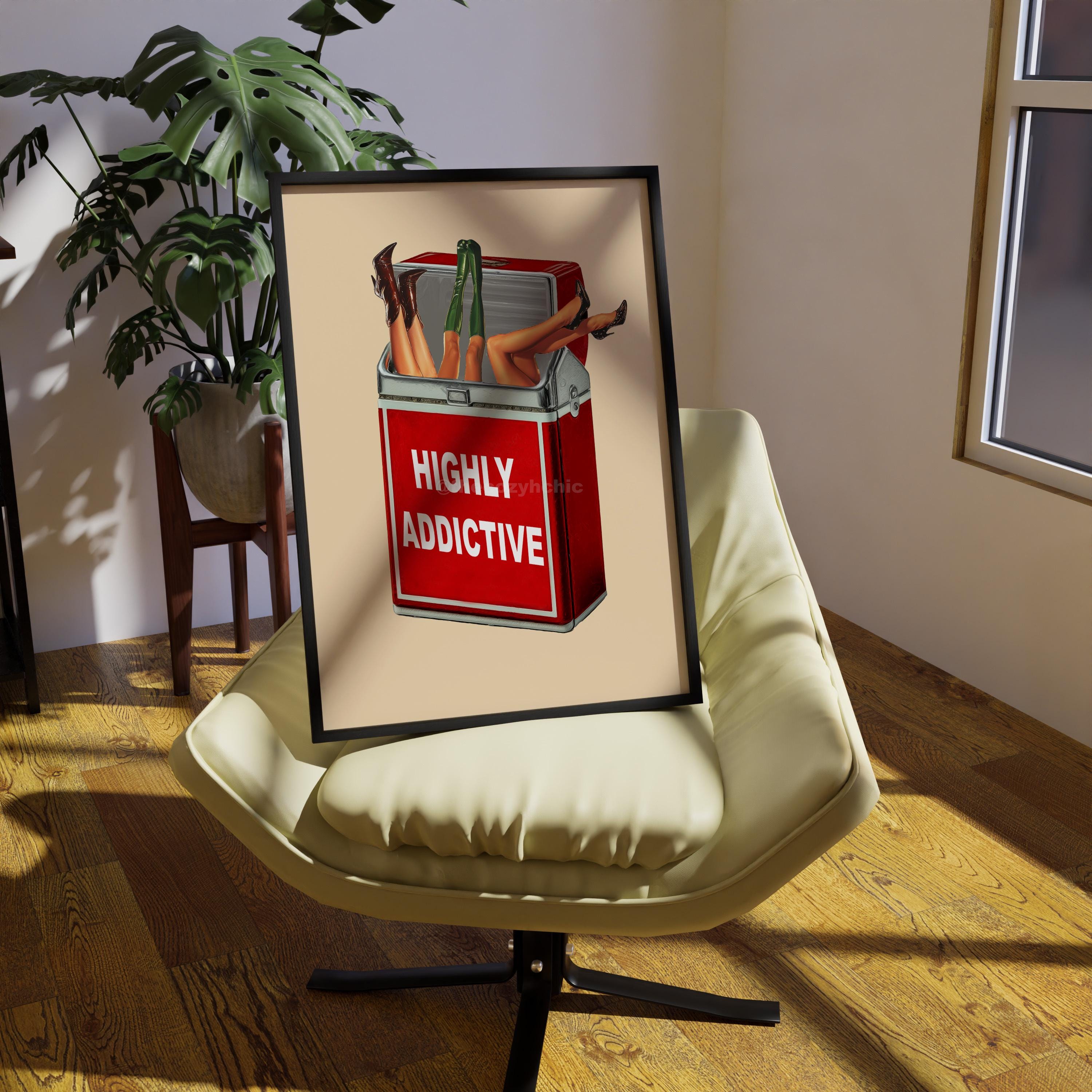 Vintage Wall Art Tobacco Print, Retro Pop Culture, Trendy Bar Cart Decor image 3
