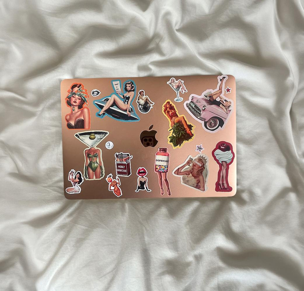 Cocktail Art Sticker Sheet, Funny Planner Stickers (4x6) image 4 - Design 04