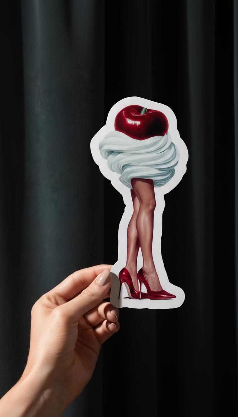 Funny Retro Vinyl Stickers | Girly Laptop & Kindle Stickers image 5 - Design 10