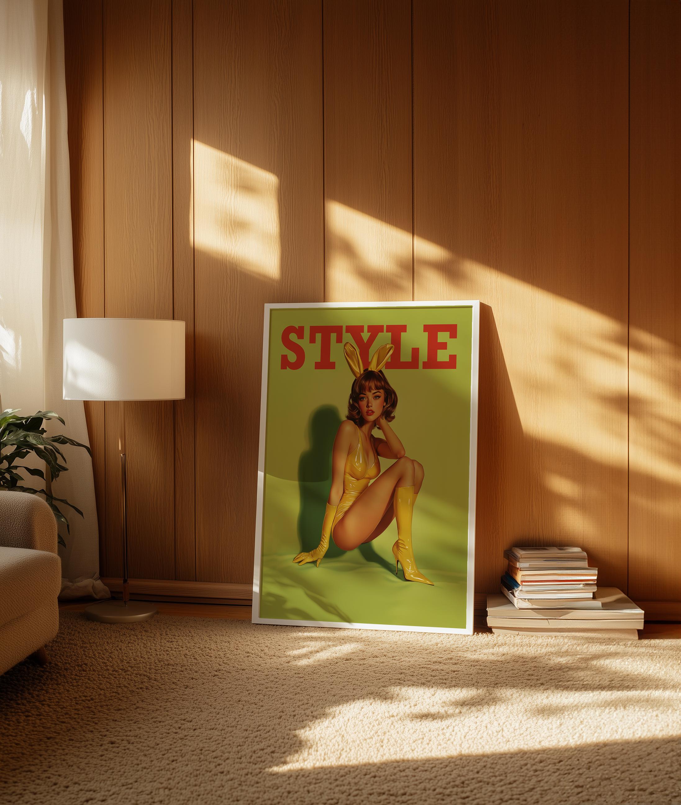 Vintage Magazine Style Wall Art, Retro Dopamine Decor Print image 2