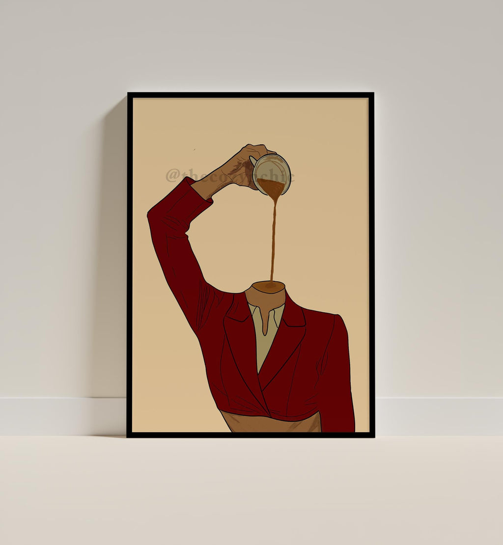 Funky Coffee Bar Poster: Retro Espresso Kitchen Print, Coffee Lover Gift image 2