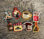 Funny Sticker Pack, Junk Journal supplies, Waterproof Vinyl Cocktail Stickers image 4 - Design 27