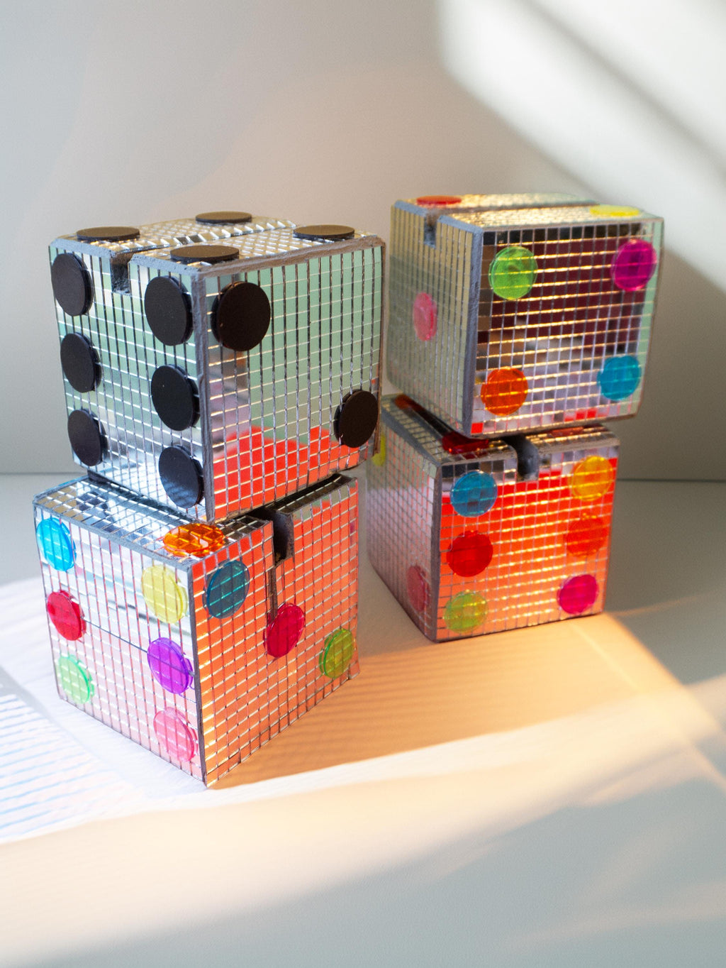 Disco Dice Photo Holder | Card Holder & Instax Stand | Funky Dopamine Decor image 8